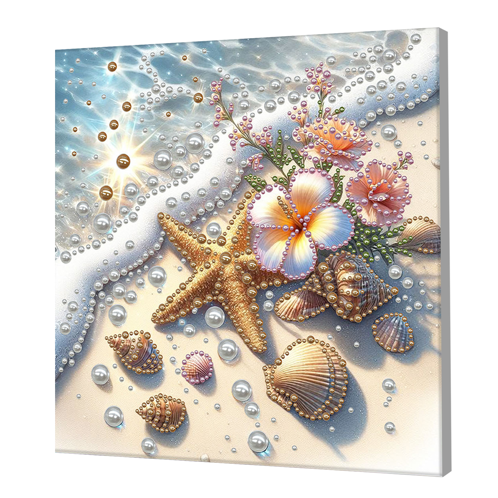 Seaside DIY Pearl Dot Painting - Resin Art Frame ulasan dan harga