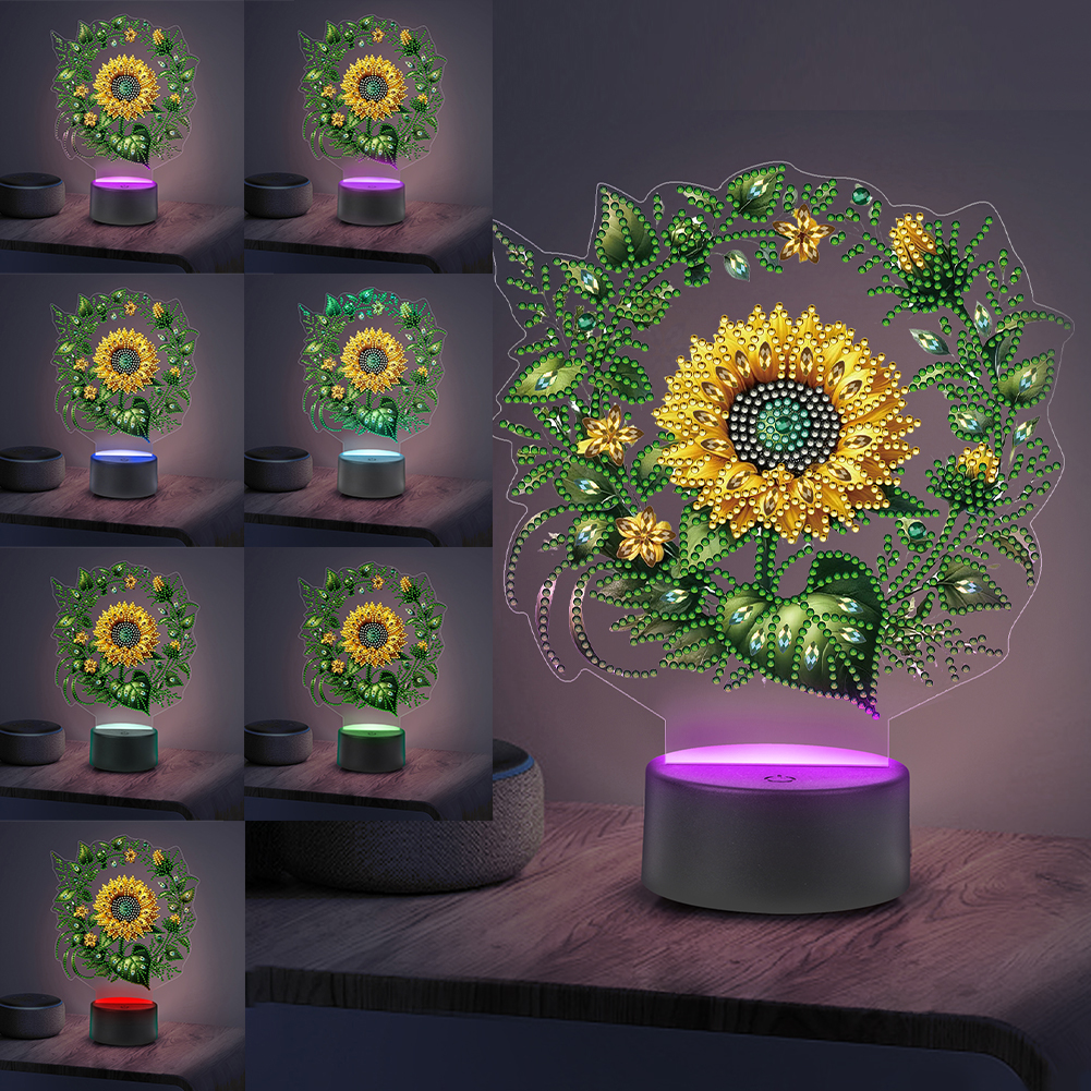 DIY Sunflower Diamond Art Pain - Resin Art Lamp ulasan dan harga