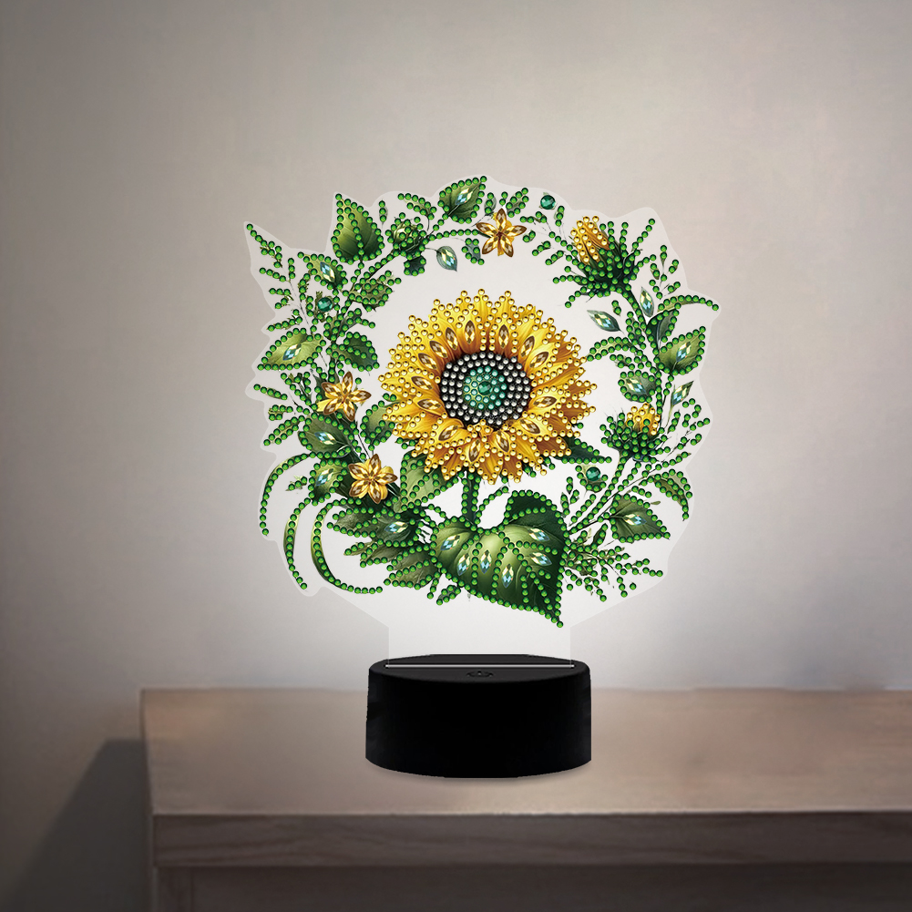 DIY Sunflower Diamond Art Pain - Resin Art Lamp ulasan dan harga