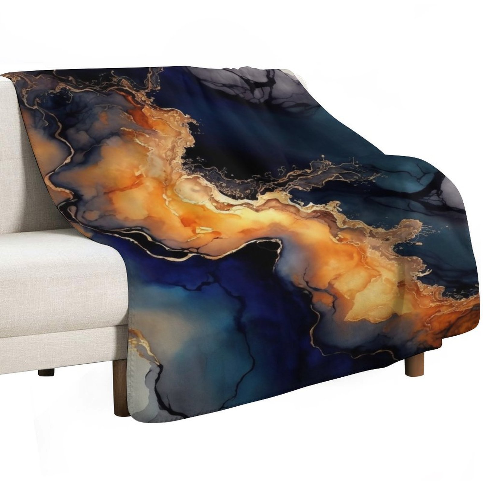 Volcanic Waves - Abstract Alco - Resin Art Alcohol Ink ulasan dan harga