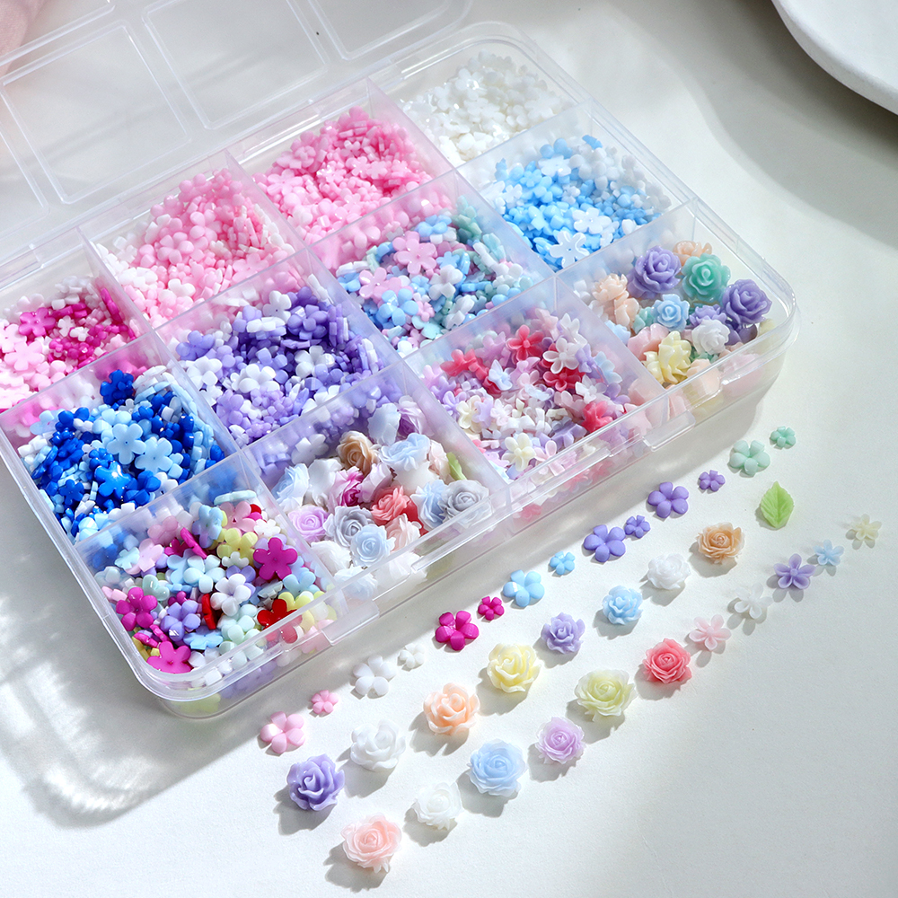 Multicolor Acrylic Flower Resi - Resin Art Rose Petals ulasan dan harga