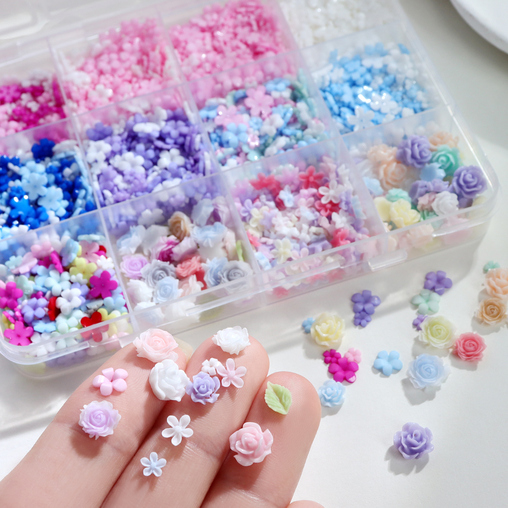 Multicolor Acrylic Flower Resi - Resin Art Rose Petals ulasan dan harga