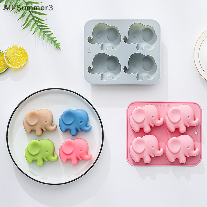 4-hole Baby Elephant Silicone  - Resin Art Accessories ulasan dan harga