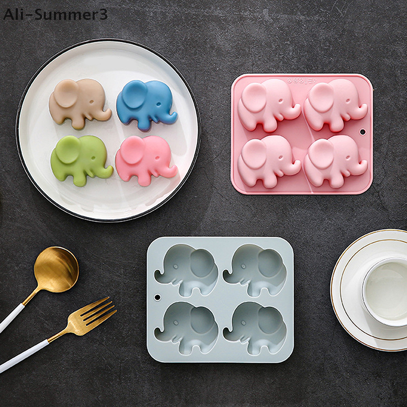 4-hole Baby Elephant Silicone  - Resin Art Accessories ulasan dan harga