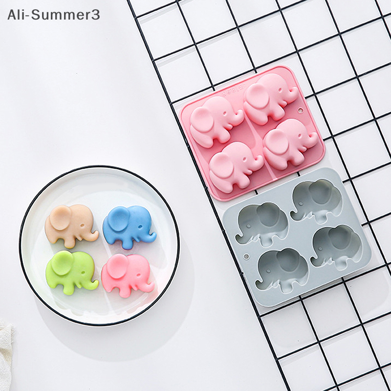 4-hole Baby Elephant Silicone  - Resin Art Accessories ulasan dan harga