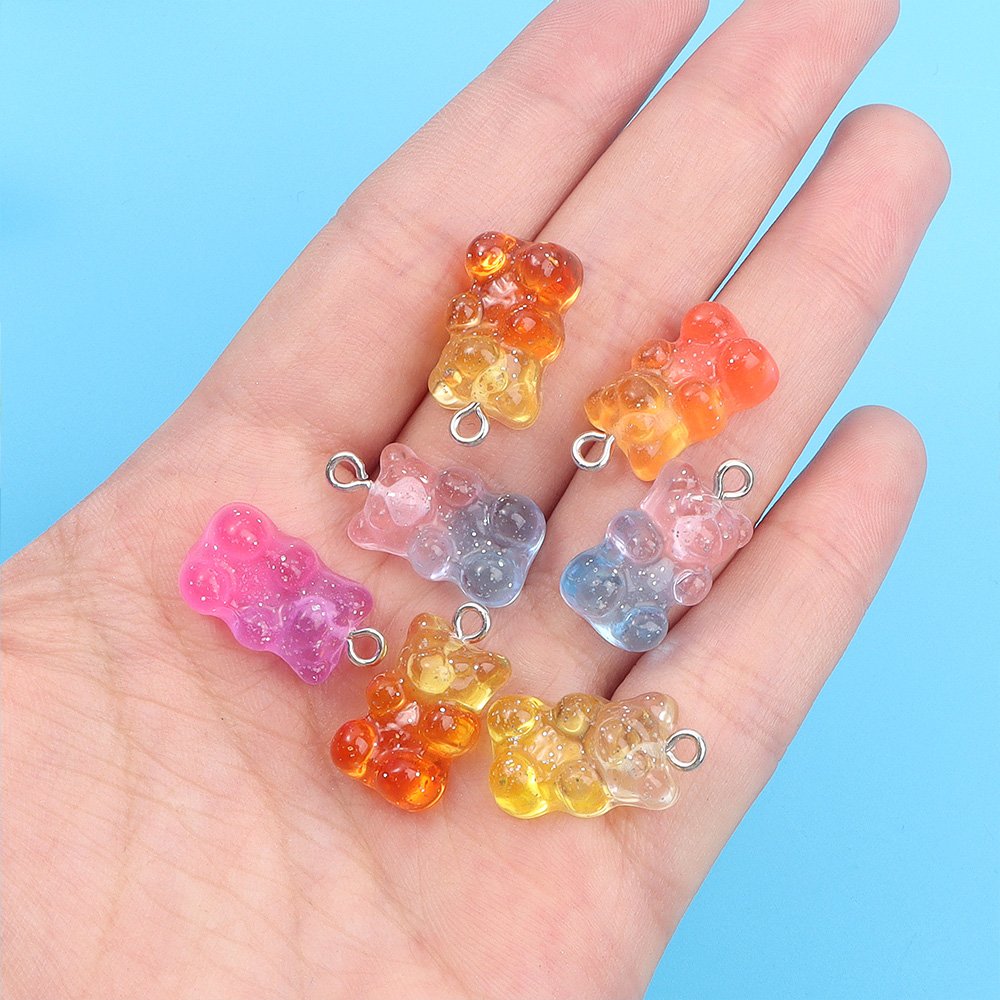 10/30/60pcs Dual Color Resin B - Resin Art Keychain ulasan dan harga