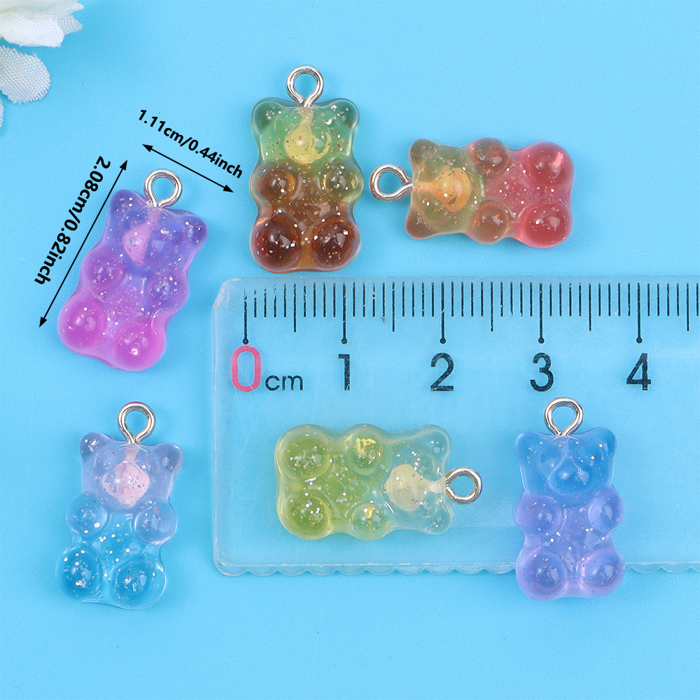 10/30/60pcs Dual Color Resin B - Resin Art Keychain ulasan dan harga