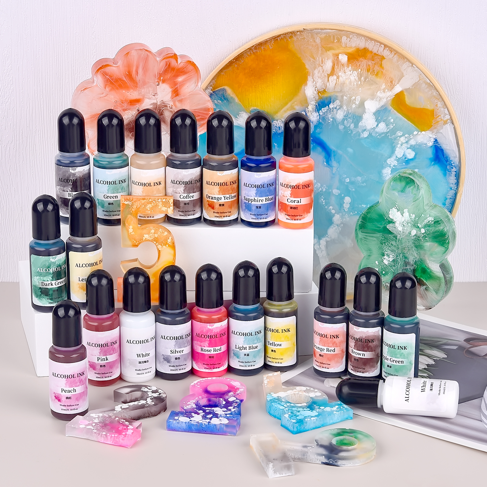 10ml Epoxy Resin Pigment Art I - Resin Art Alcohol Ink ulasan dan harga