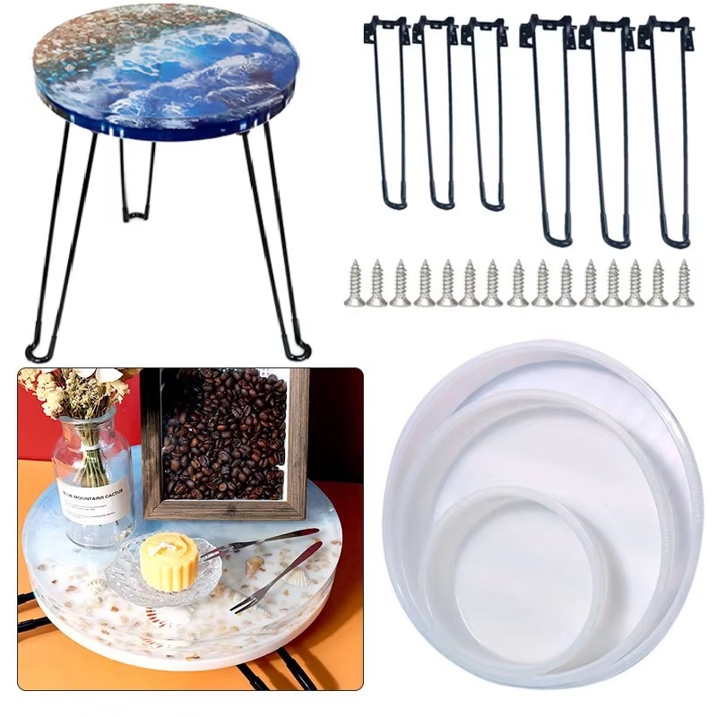 Large Round Tray UV Resin Mold - Resin Art Tray ulasan dan harga