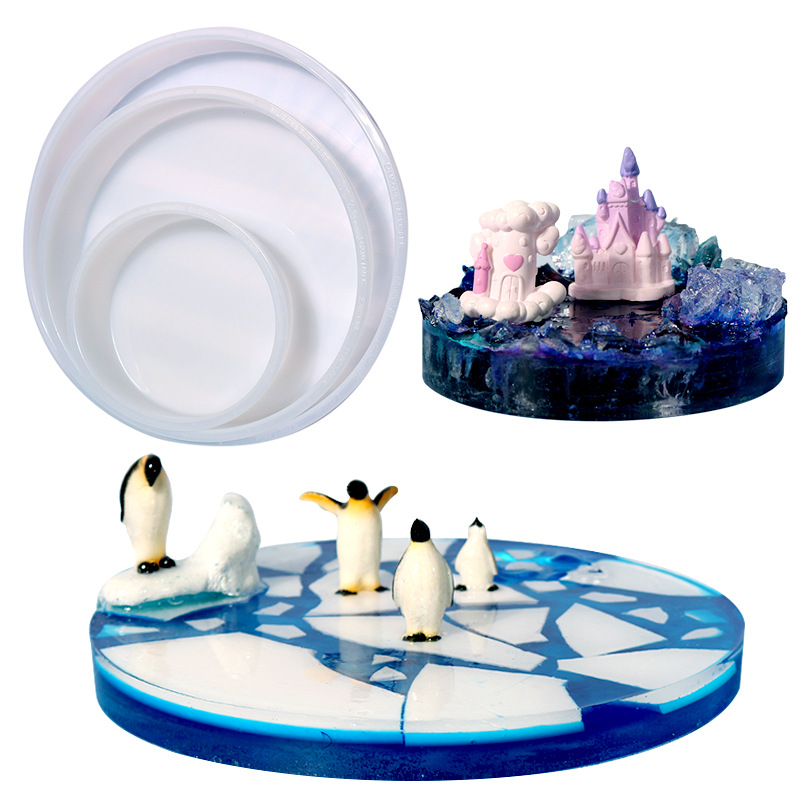 Large Round Tray UV Resin Mold - Resin Art Tray ulasan dan harga