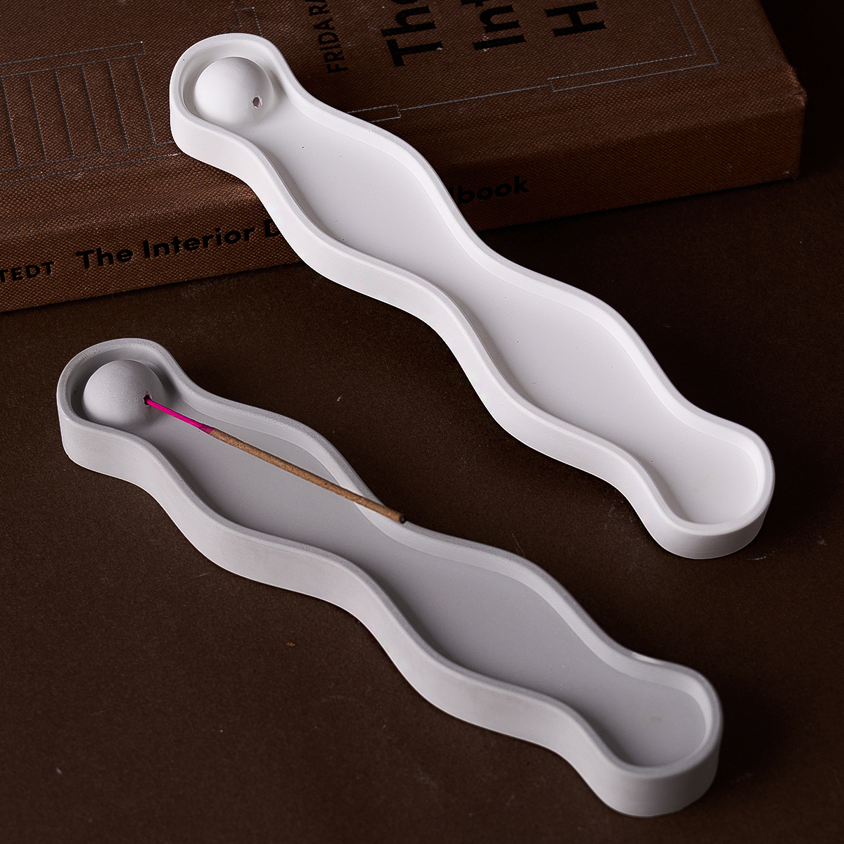 Wave Long Incense Insert Tray  - Resin Art Tray ulasan dan harga