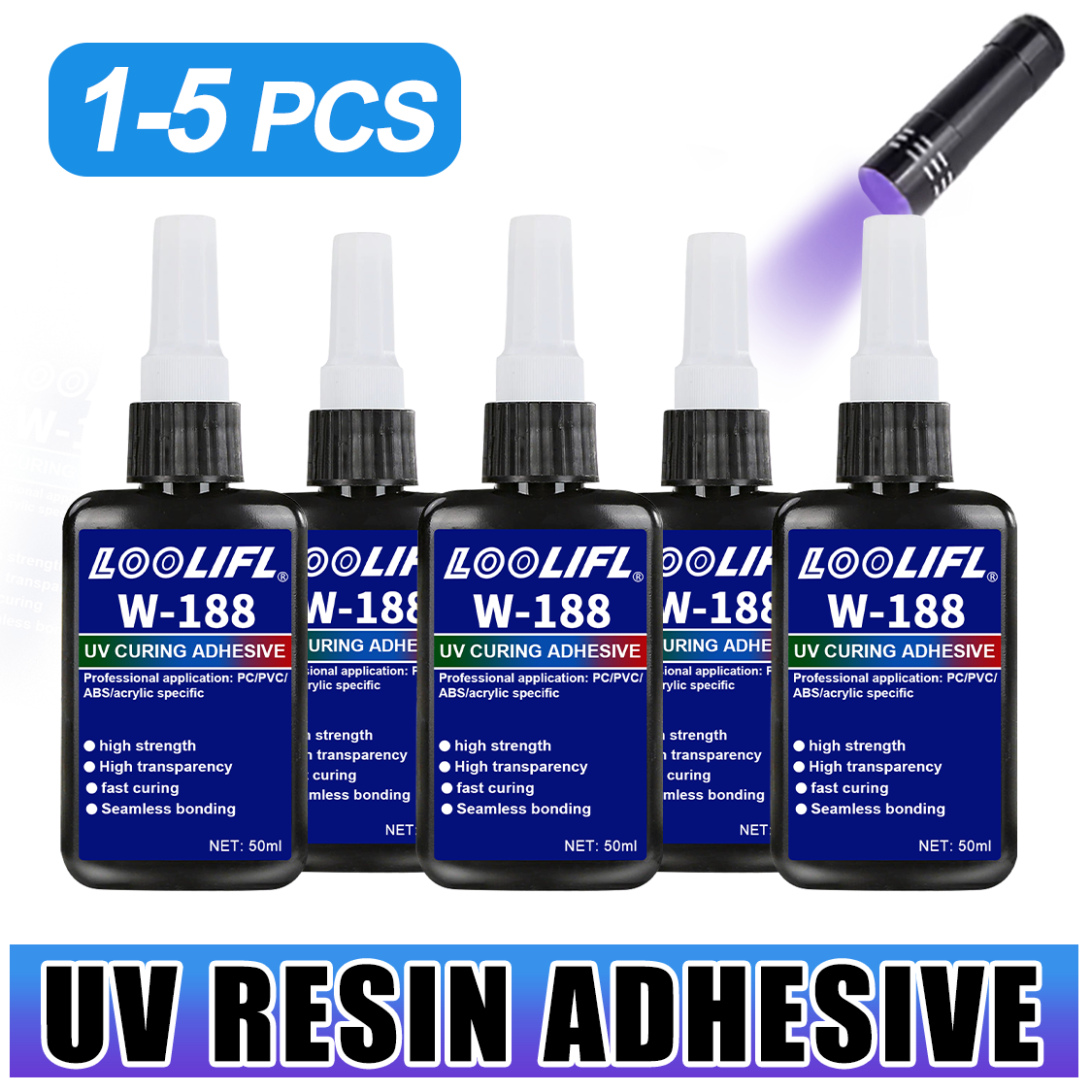 LOOLIFL 188 Strong 50ml UV res - Resin Art Lamp ulasan dan harga