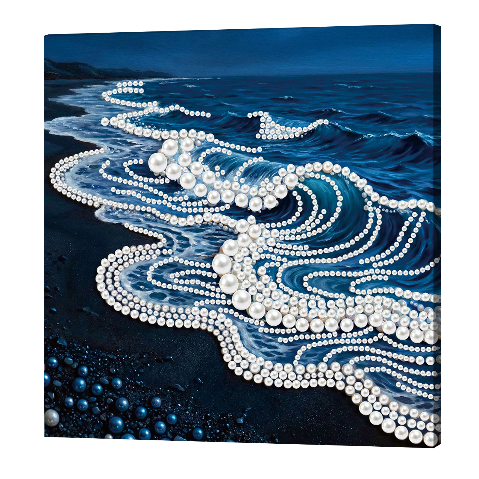 Waves DIY Pearl Painting Kit w - Resin Art Frame ulasan dan harga