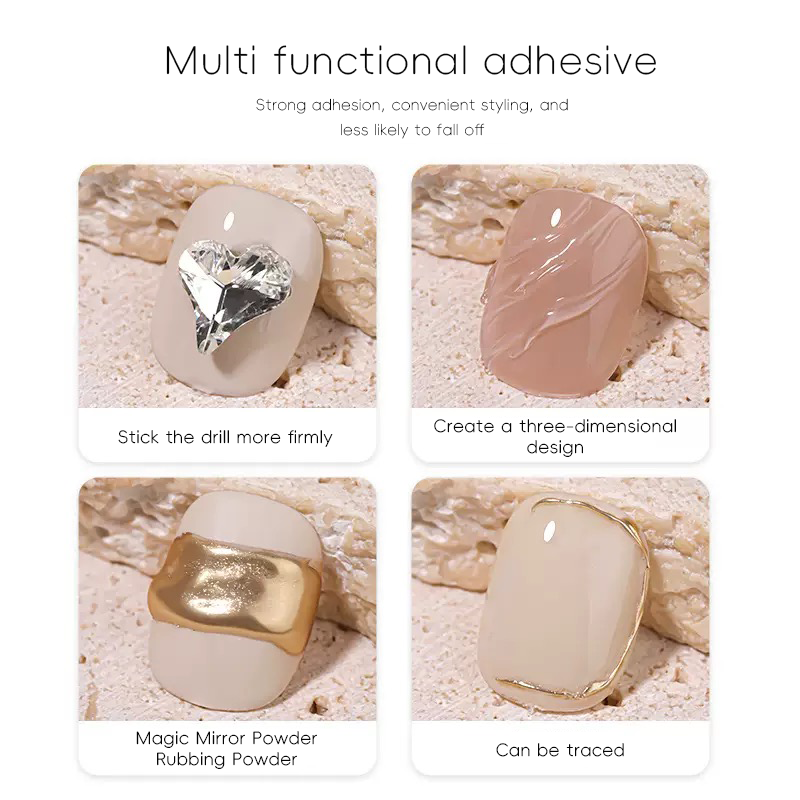 5ml 3D Clear Nail Gel Mirror P - Resin Art Gel ulasan dan harga
