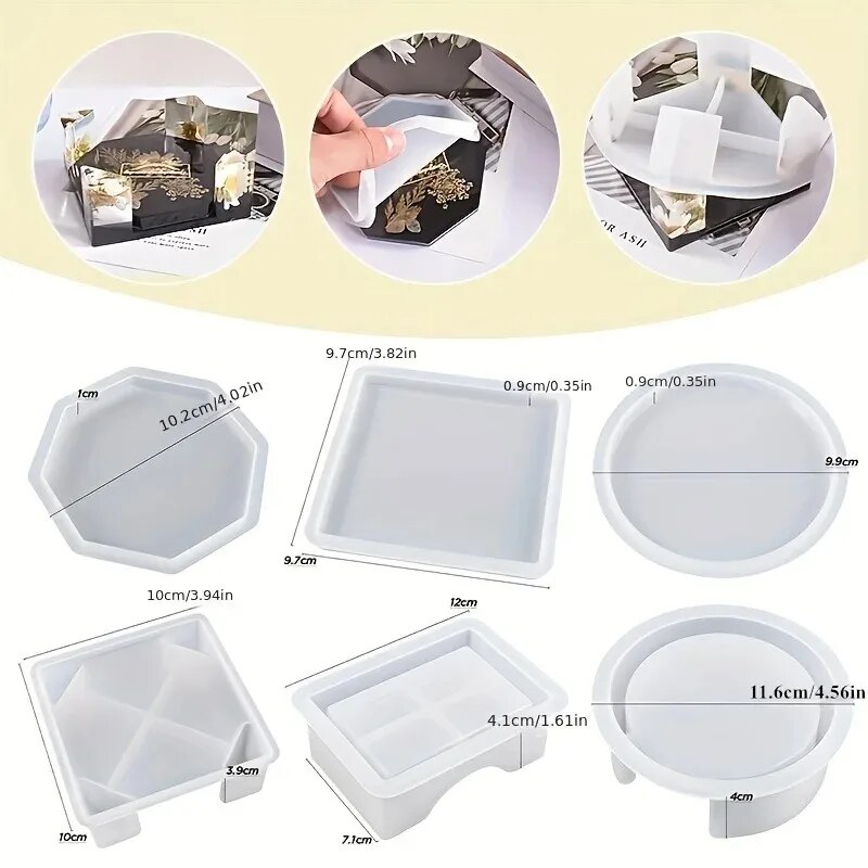 Coaster Resin Molds Set Includ - Resin Art Case ulasan dan harga