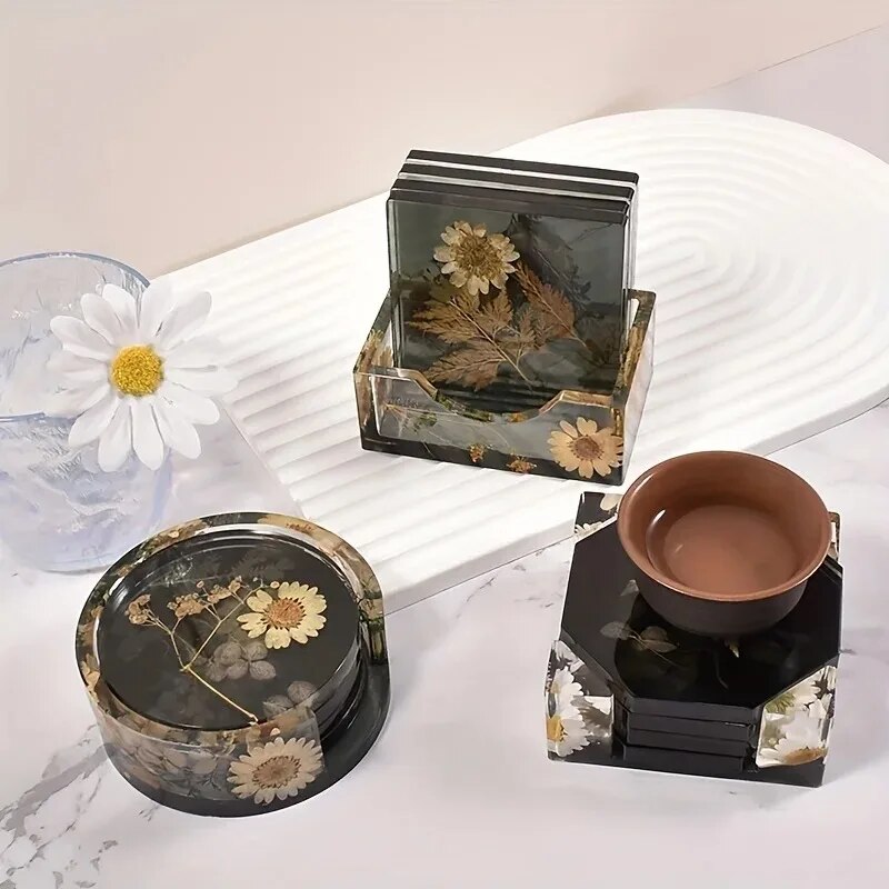 Coaster Resin Molds Set Includ - Resin Art Case ulasan dan harga
