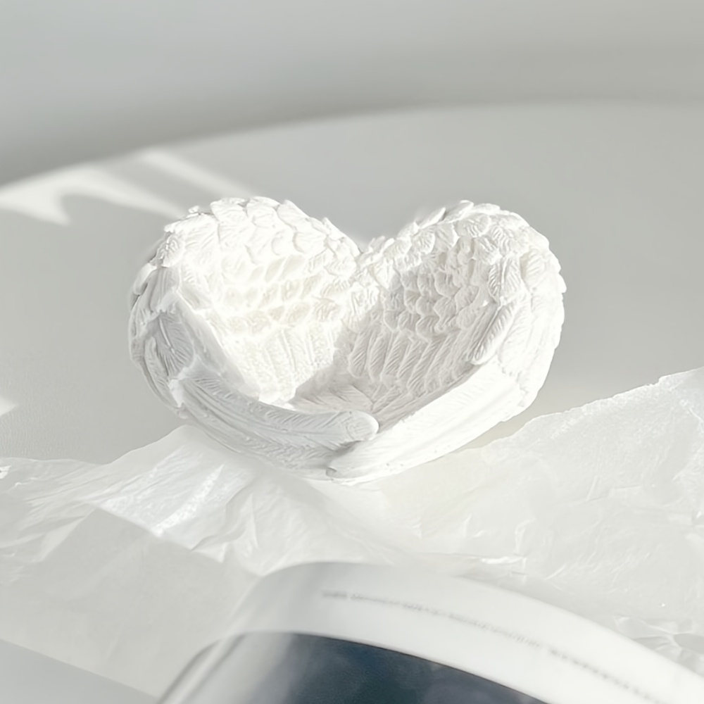 1pc Angel Wing Heart Silicone  - Resin Art Heart ulasan dan harga