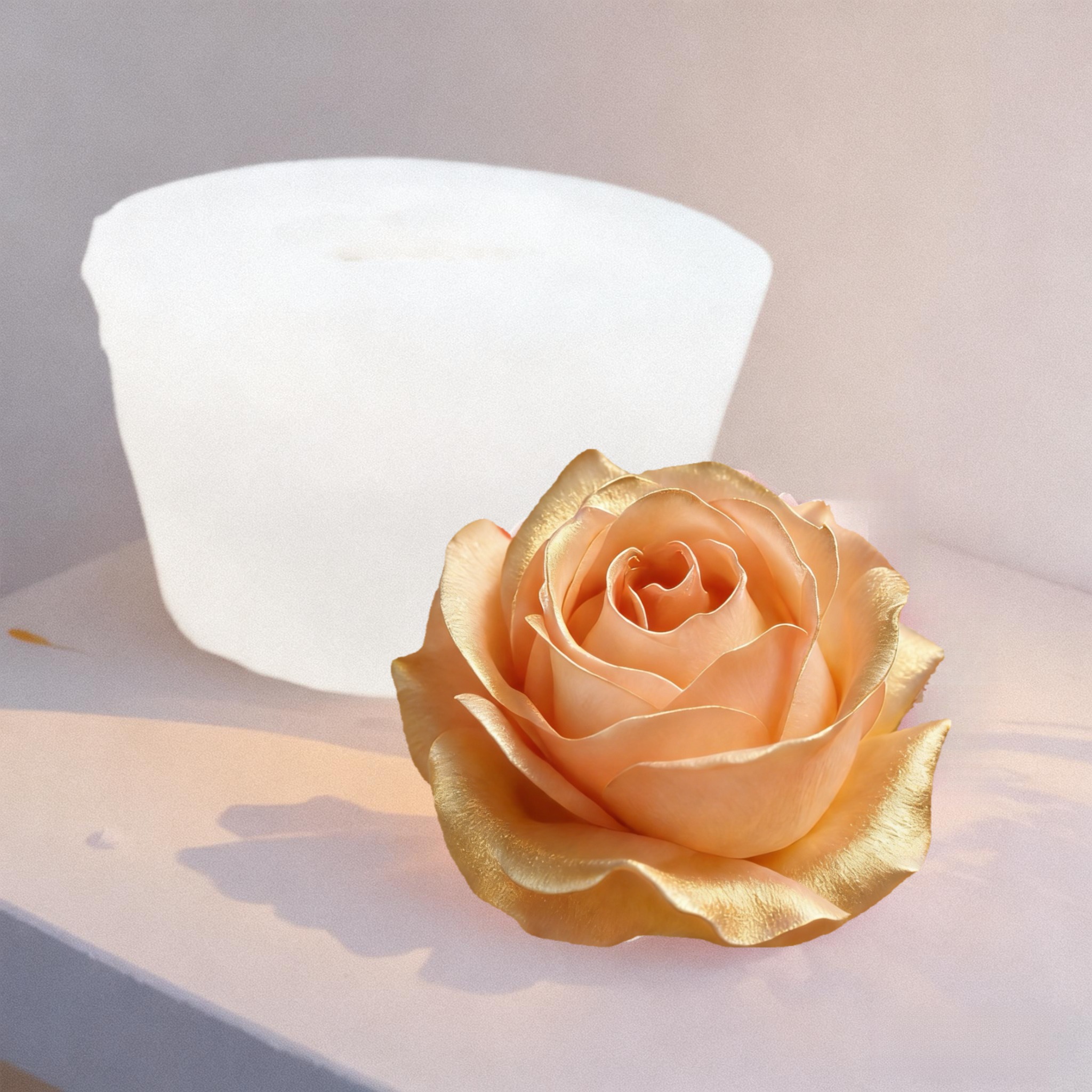 1 X 3D Elegant Rose Silicone M - Resin Art Rose Petals ulasan dan harga