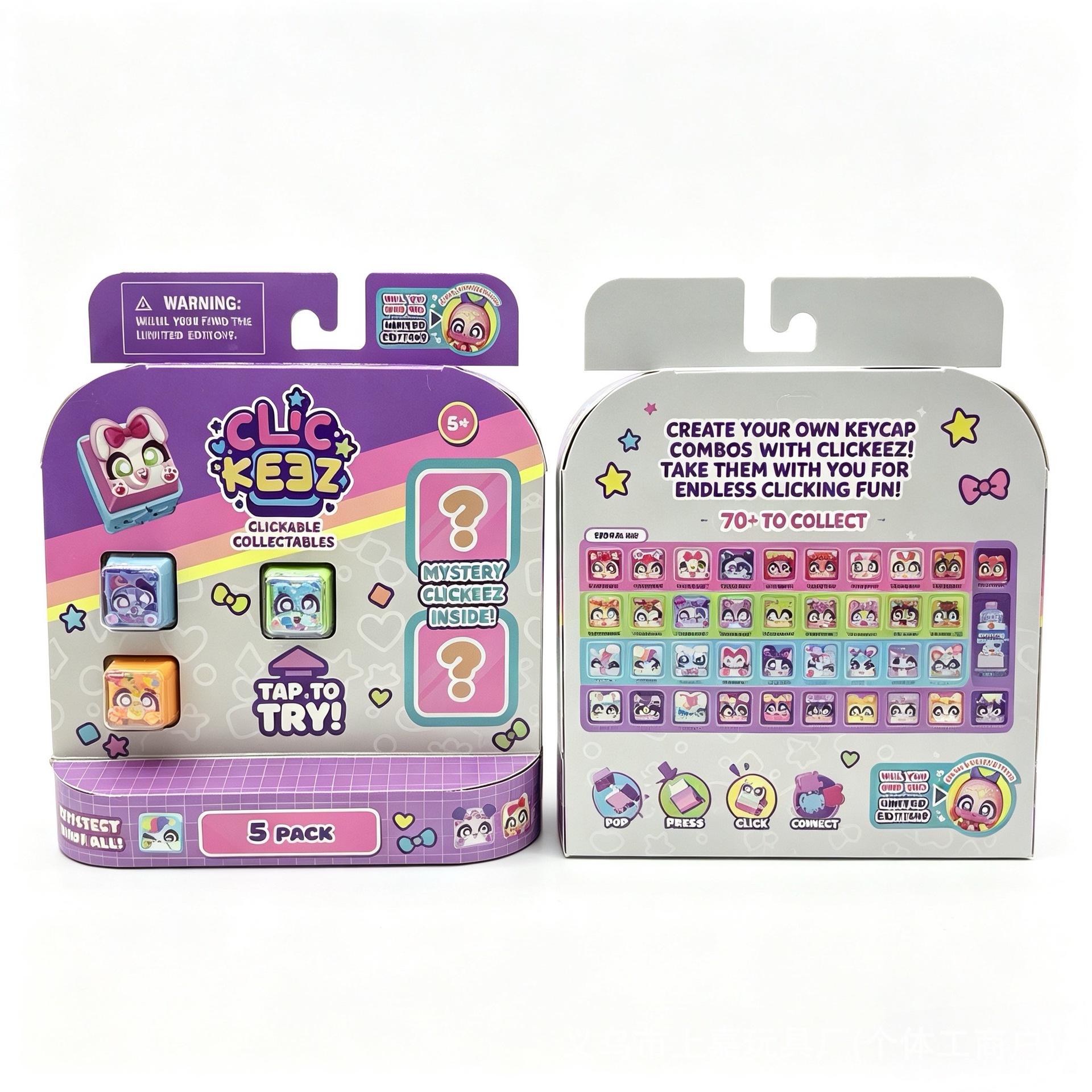 Clickeez Fidget Keycap Keychai - Resin Art Keychain ulasan dan harga