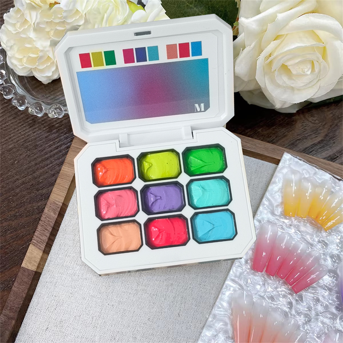 1pc 9-color solid nail polish  - Resin Art Gel ulasan dan harga