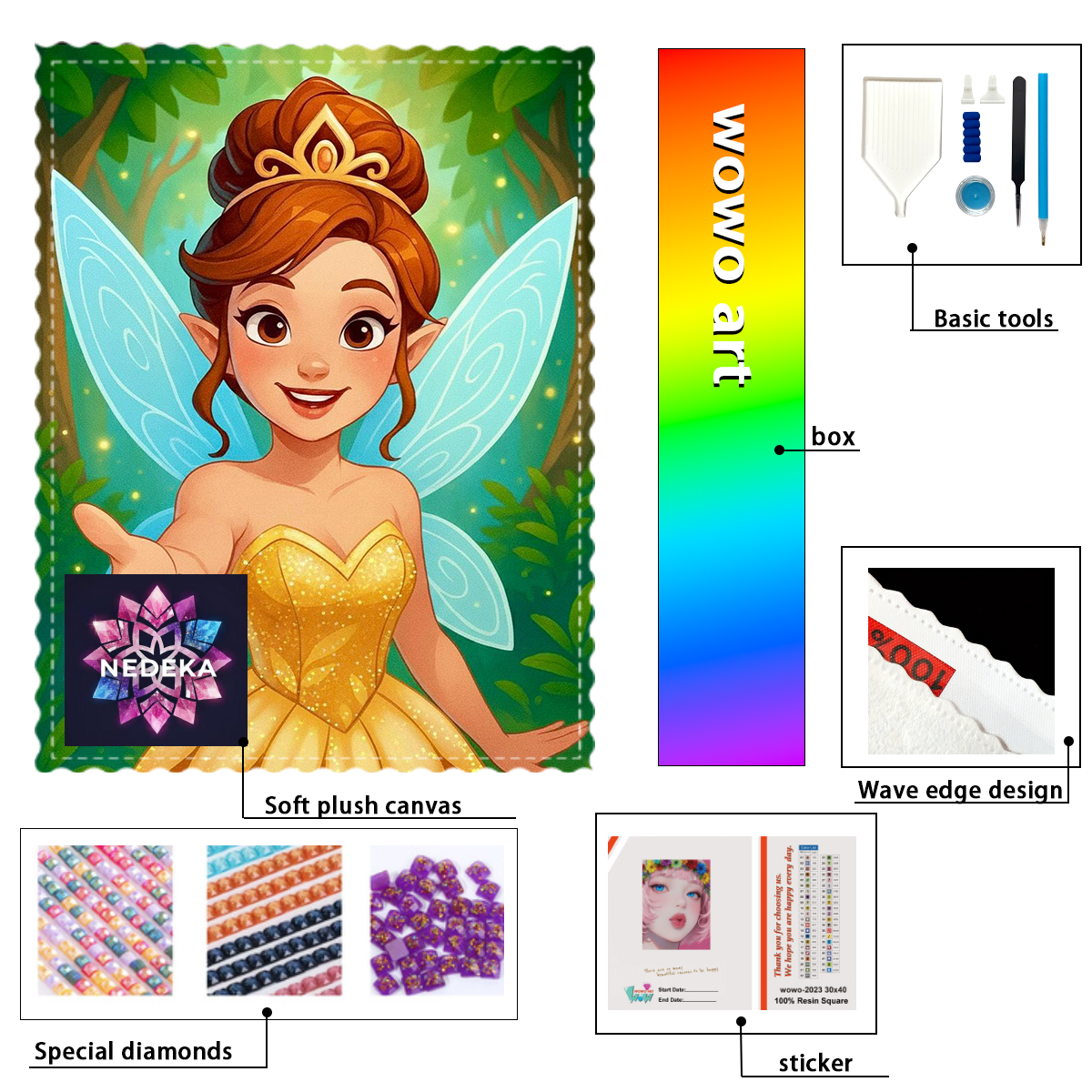 【NEDEKA_ Diamond Art】The girl  - Resin Art Lamp ulasan dan harga