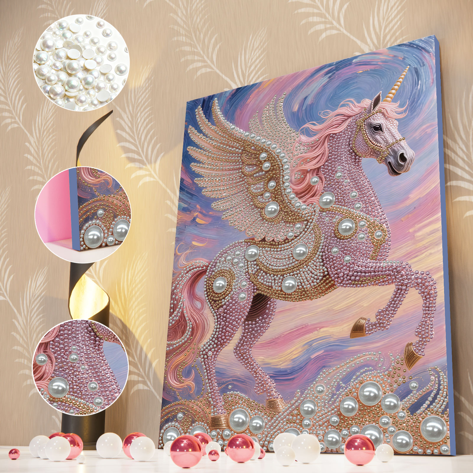 DIY Diamond Painting Pearl Gem - Resin Art Frame ulasan dan harga