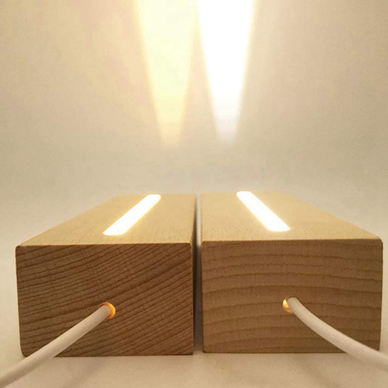 Wooden Rectangle Light Base,Wo - Resin Art Lamp ulasan dan harga