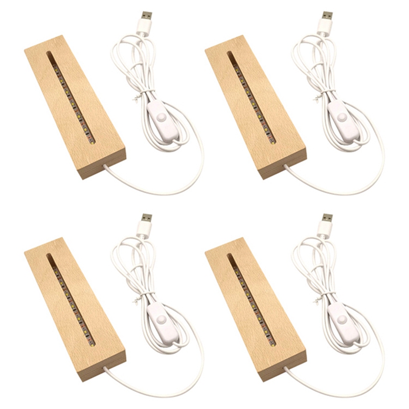 Wooden Rectangle Light Base,Wo - Resin Art Lamp ulasan dan harga