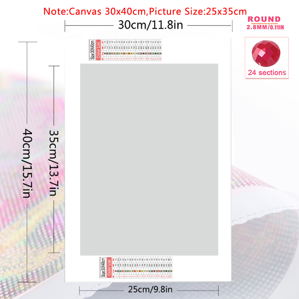 1pc frameless  Diamond Art Pai - Resin Art Wall ulasan dan harga