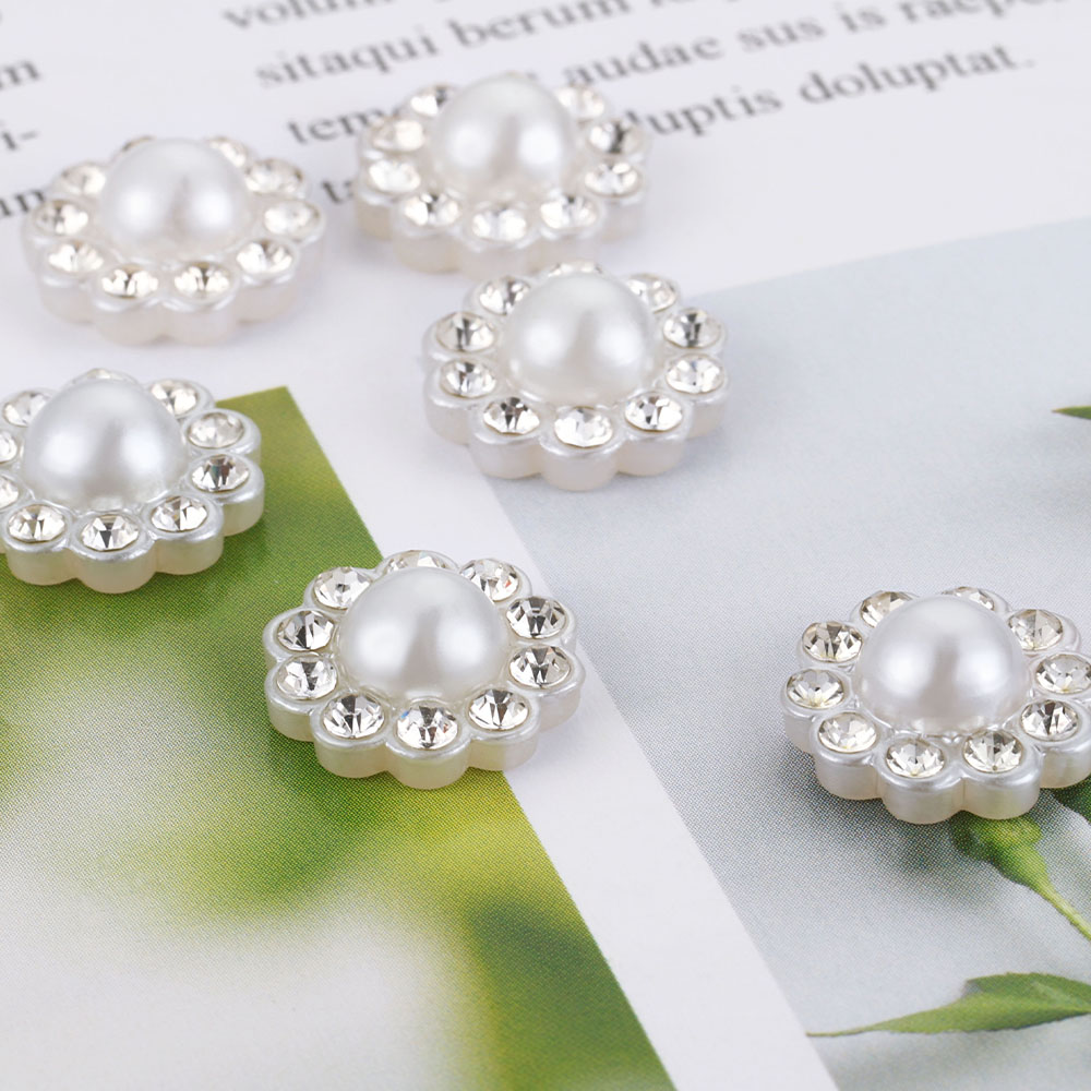 50pcs White Flat Imitation Pea - Resin Art Jewelry Kit ulasan dan harga