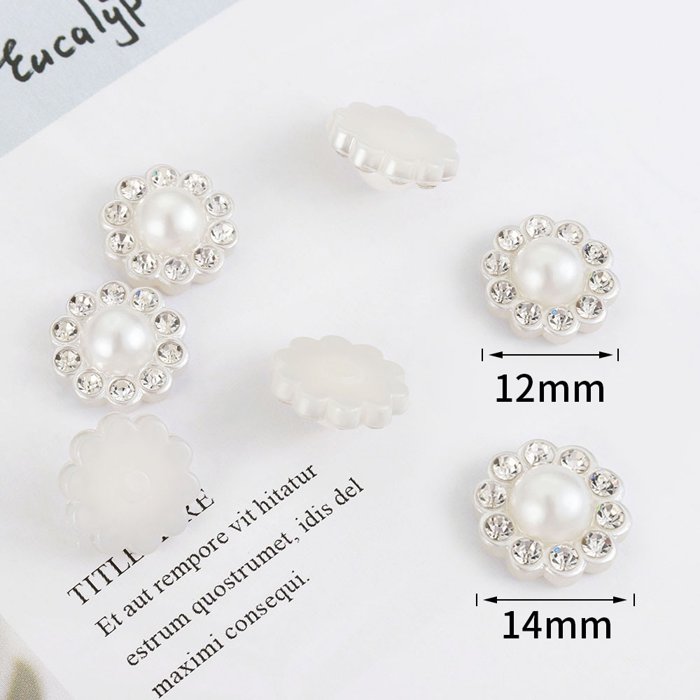 50pcs White Flat Imitation Pea - Resin Art Jewelry Kit ulasan dan harga