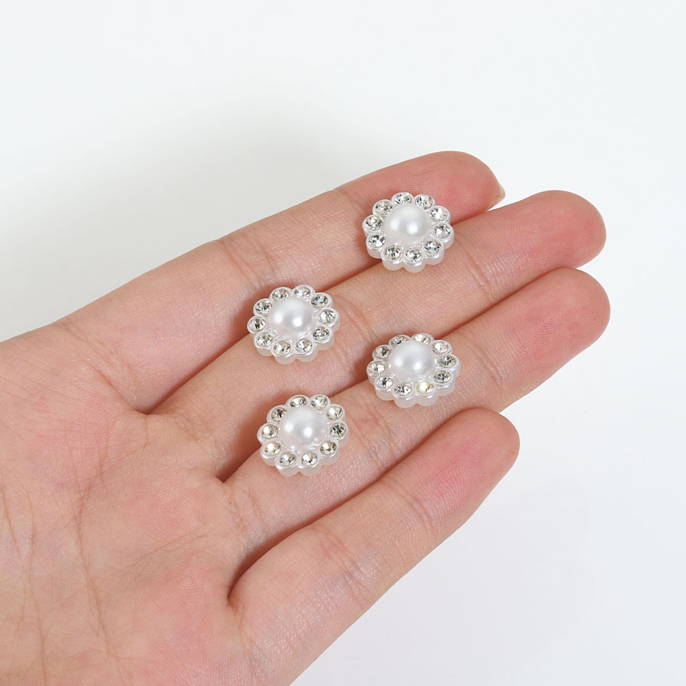 50pcs White Flat Imitation Pea - Resin Art Jewelry Kit ulasan dan harga