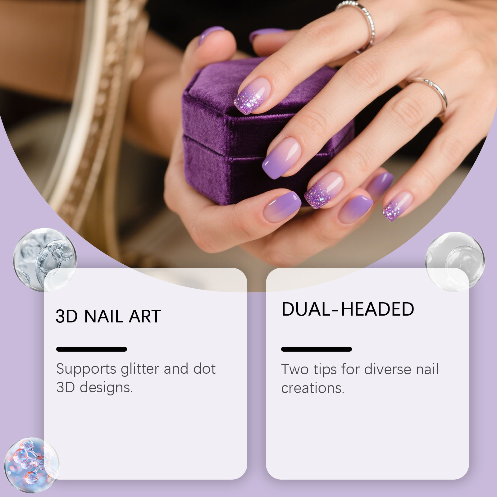 Nymixa 3 PCS Dual Head Silicon - Resin Art Gel ulasan dan harga