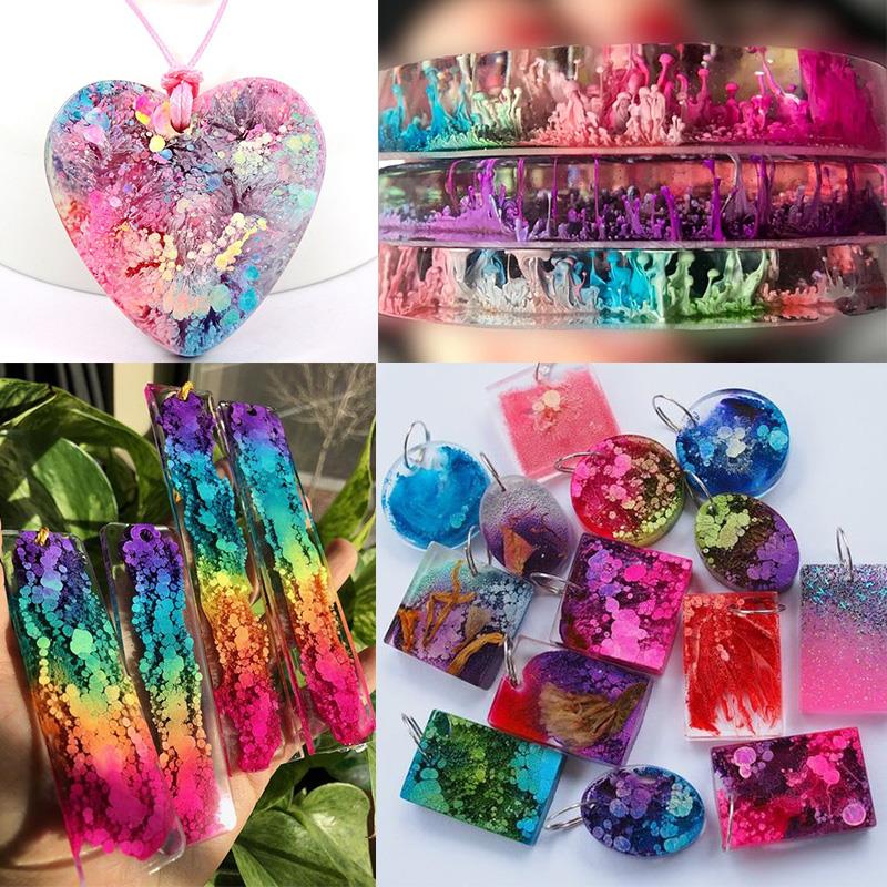 24 Color 10ml Art Ink Alcohol  - Resin Art Alcohol Ink ulasan dan harga