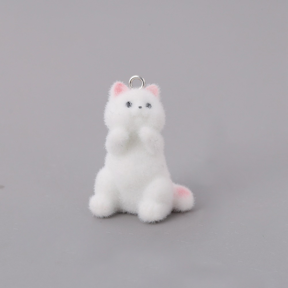 2pcs Flocking Little Cat Resin - Resin Art Keychain ulasan dan harga