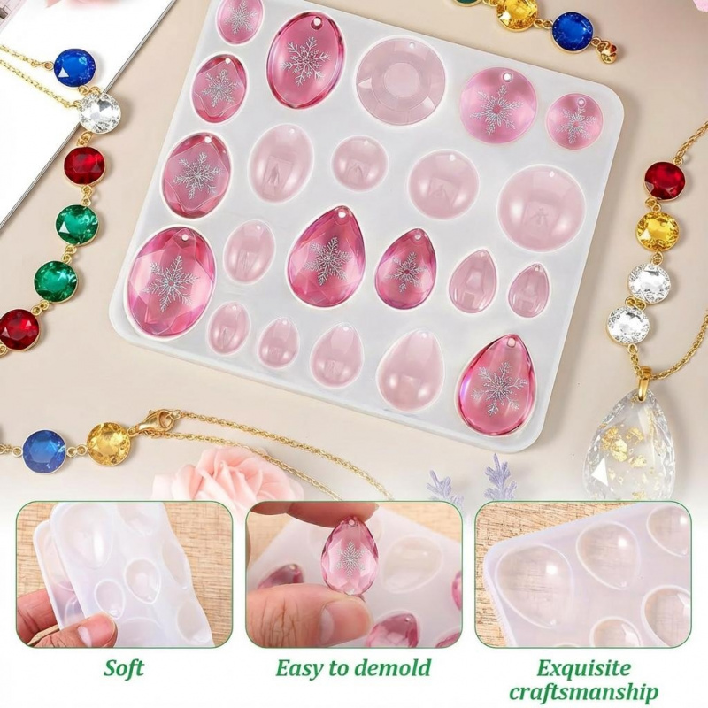 3Packaged Gemstone Silicone Mo - Resin Art Heart ulasan dan harga