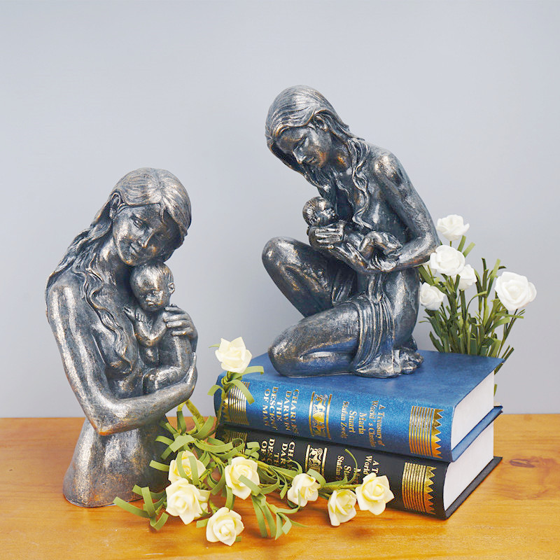 Mother Child Resin Sculpture H - Resin Art For Anniversary Gift ulasan dan harga