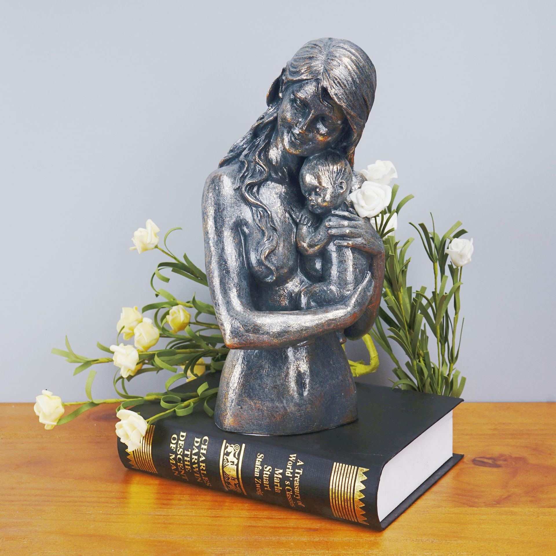 Mother Child Resin Sculpture H - Resin Art For Anniversary Gift ulasan dan harga