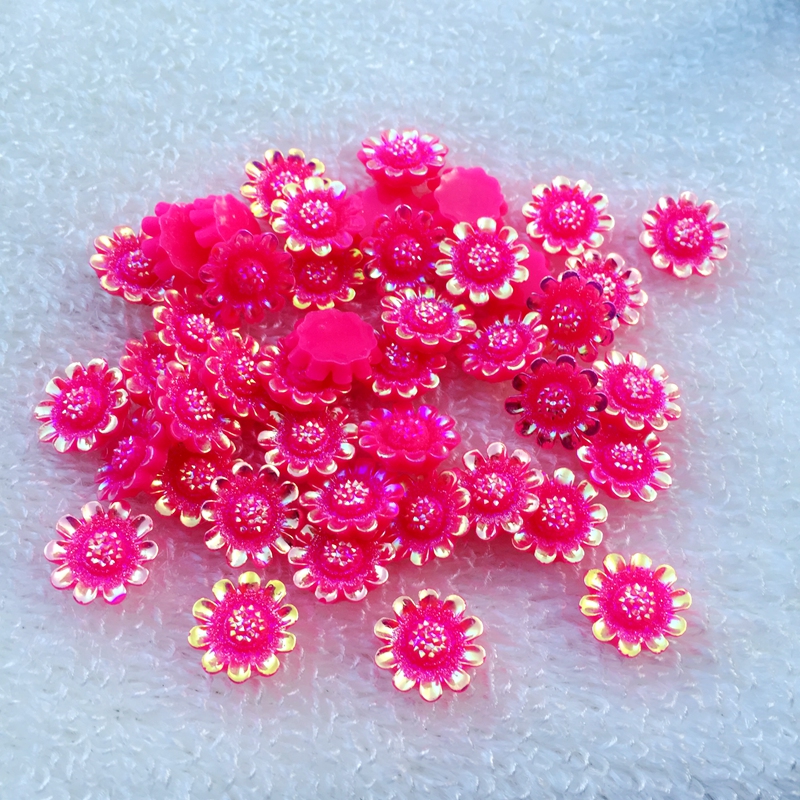 12mm AB resin flower design rh - Resin Art Design For Wedding ulasan dan harga