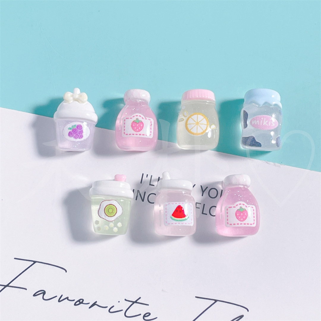100pcs Cartoon mini transparen - Resin Art Case ulasan dan harga