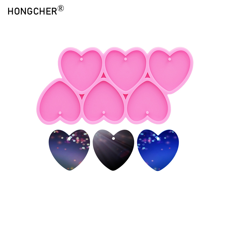 Shiny mirror love epoxy resin  - Resin Art Heart ulasan dan harga