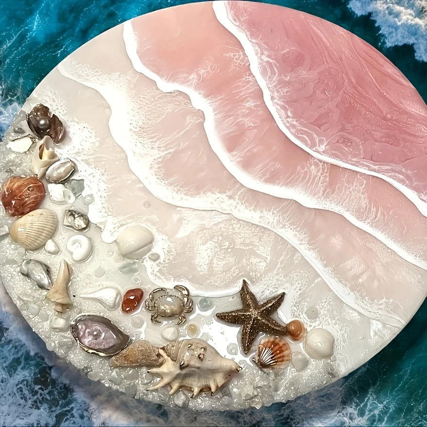 DIY Resin Round Table Silicone - Resin Art Tray ulasan dan harga