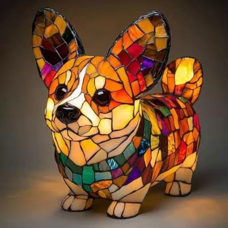 New Dog Series Resin LED Night - Resin Art Lamp ulasan dan harga