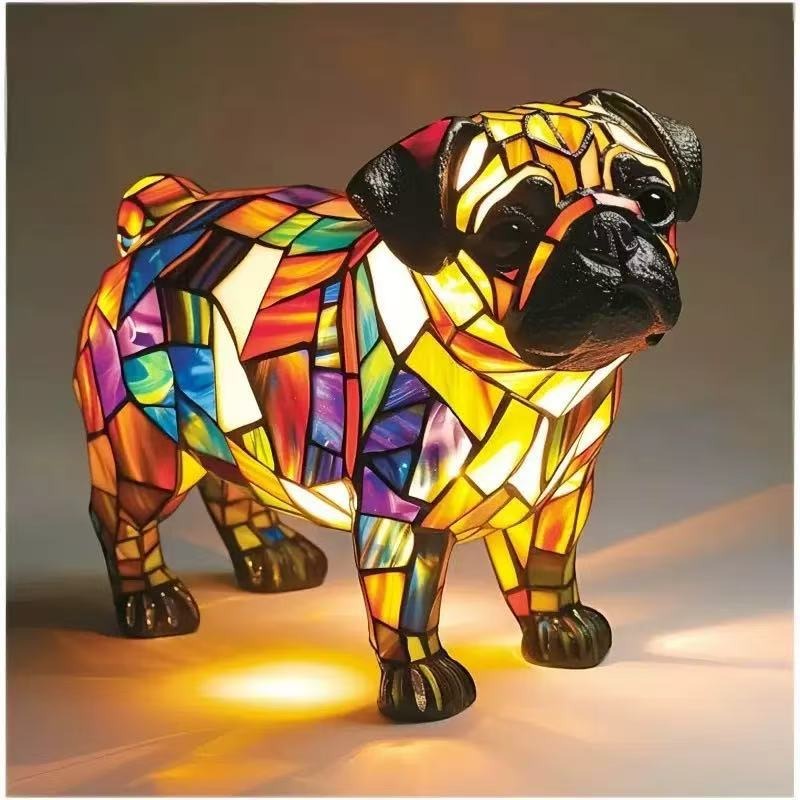 New Dog Series Resin LED Night - Resin Art Lamp ulasan dan harga